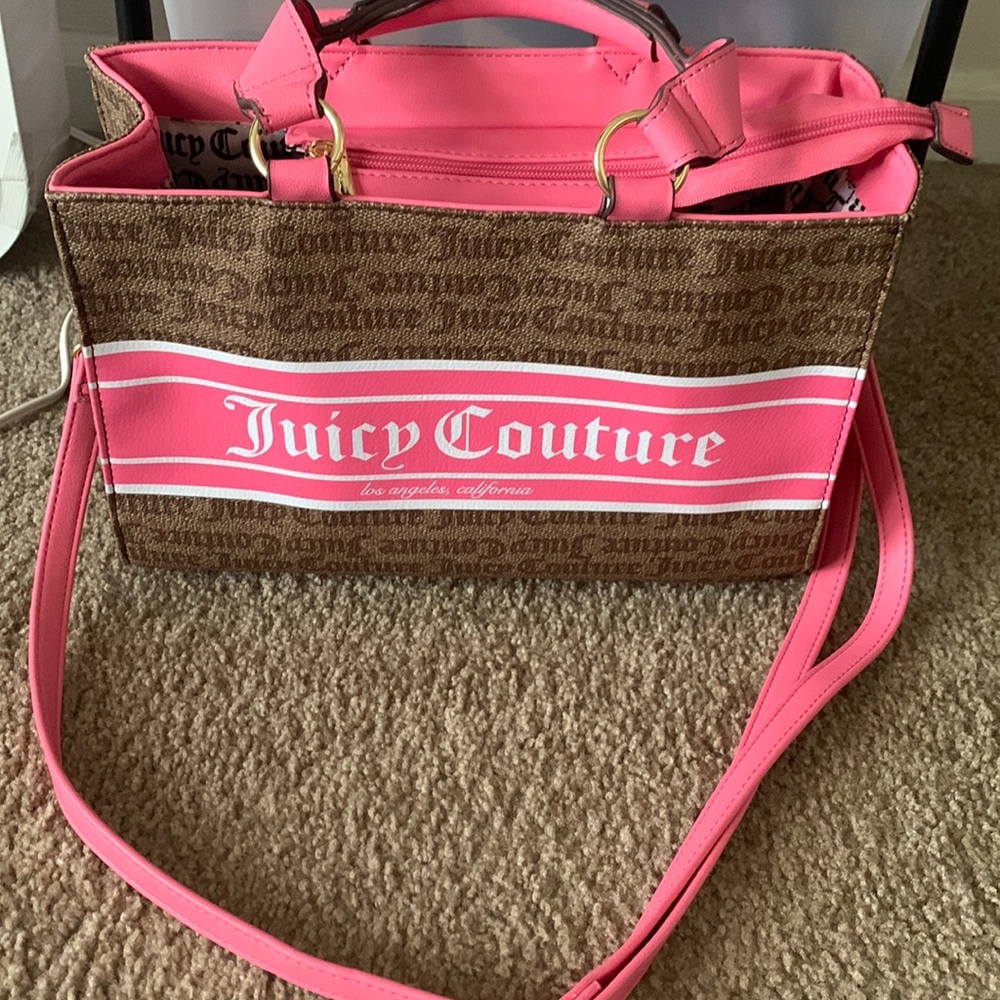 Viral pink and brown Juicy Couture purse